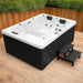 H2O Tubs 500 Series Hot Tub Corner View White