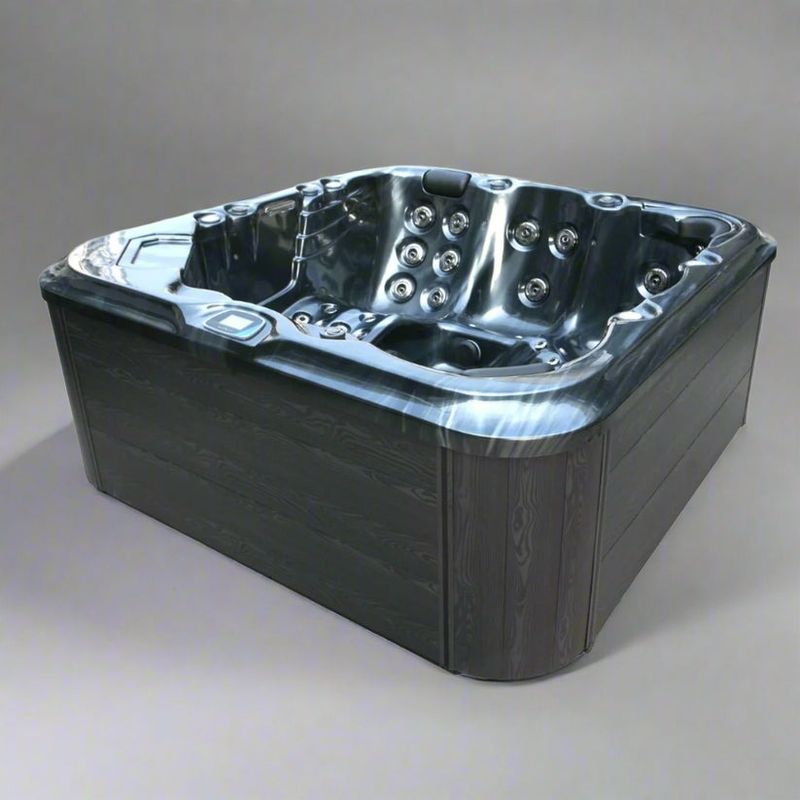 H2O Tubs 6000 Series 32A Eco Range Hot Tub Corner View Dark Stock