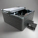 H2O Tubs 2500 Series Premium Hot Tub Corner View Dark With Cover