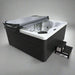H2O Tubs 2500 Series Premium Hot Tub Corner View Steps Stock