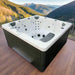 H2O Tubs Milano II Hot Tub Corner View Decking