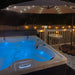 H2O Tubs 13A Plug and Play Pure Bliss Hot Tub Customer Evening Photo With Lights 2